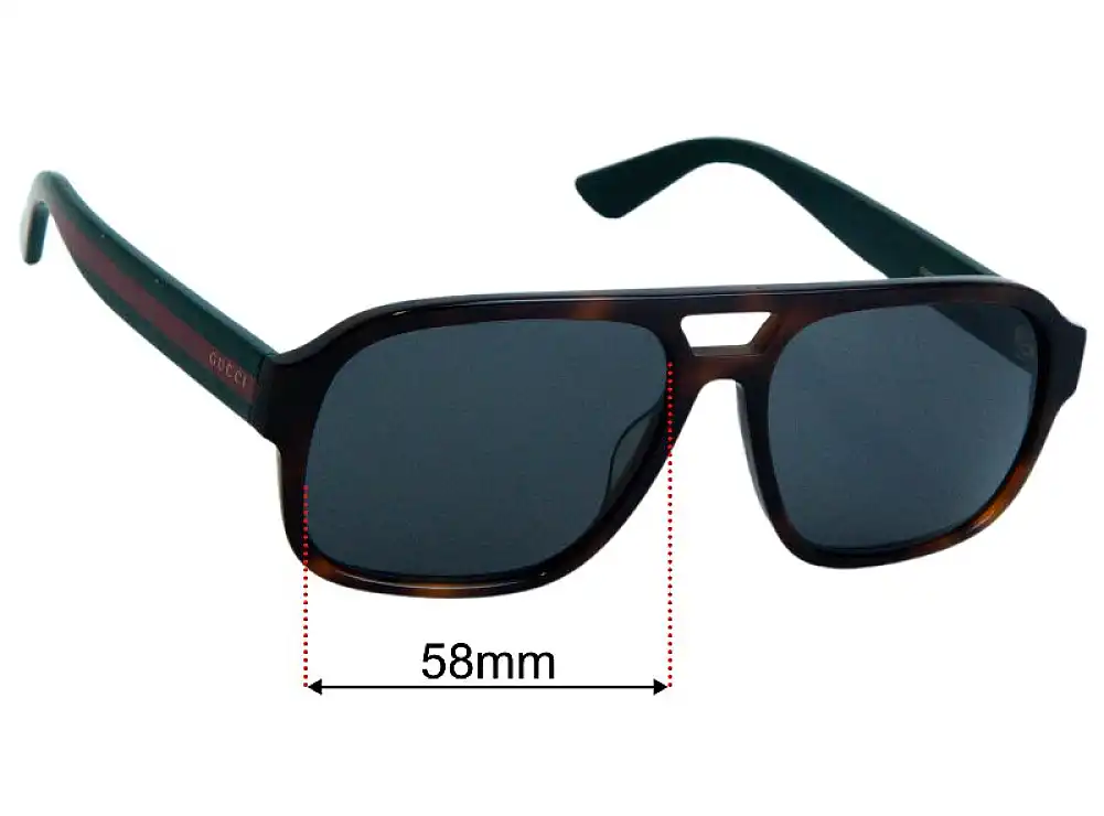 Gucci GG0925S 58mm Replacement Lenses by Sunglass Fix™